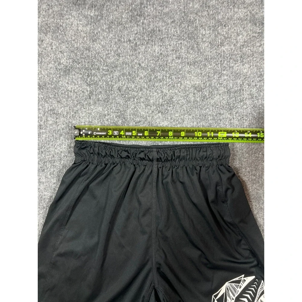 Nike Dri Fit Football Shorts Youth L Black Swoosh Logo Moisture Wicking Training